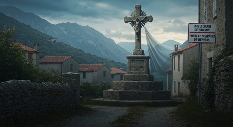 Corse : Croix Retirée pour Laïcité à Quasquara