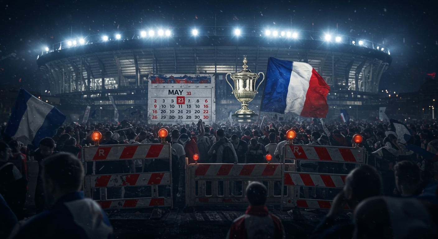 La FFF alerte le gouvernement pour préserver la finale de Coupe de France au Stade de France le 23Analysant la requête- La demande porte sur la génération d'un article de blog en français à partir d'une actualité concernant la finale de la Coupe de France et les problèmes de transports. mai. Travaux RER menacent l'événement : date et lieu intouchables ?