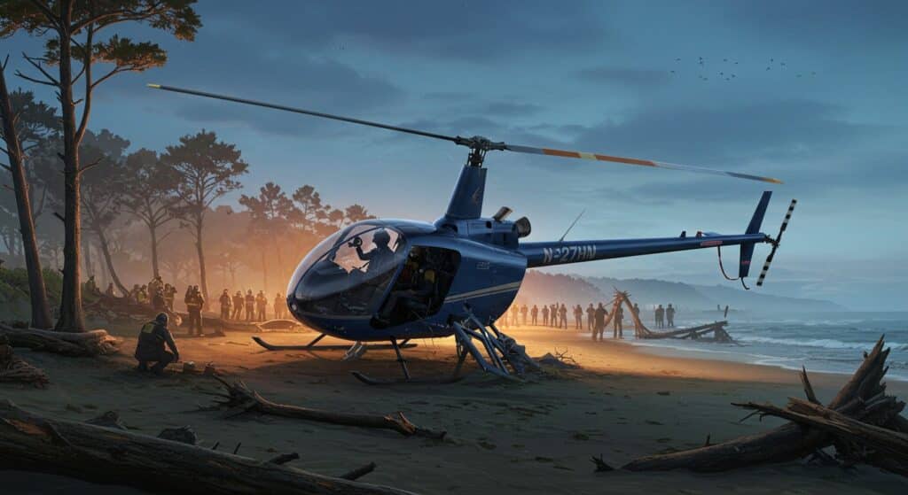 Crash d’Hélicoptère en Californie : 5 Blessés, Enquête Ouverte