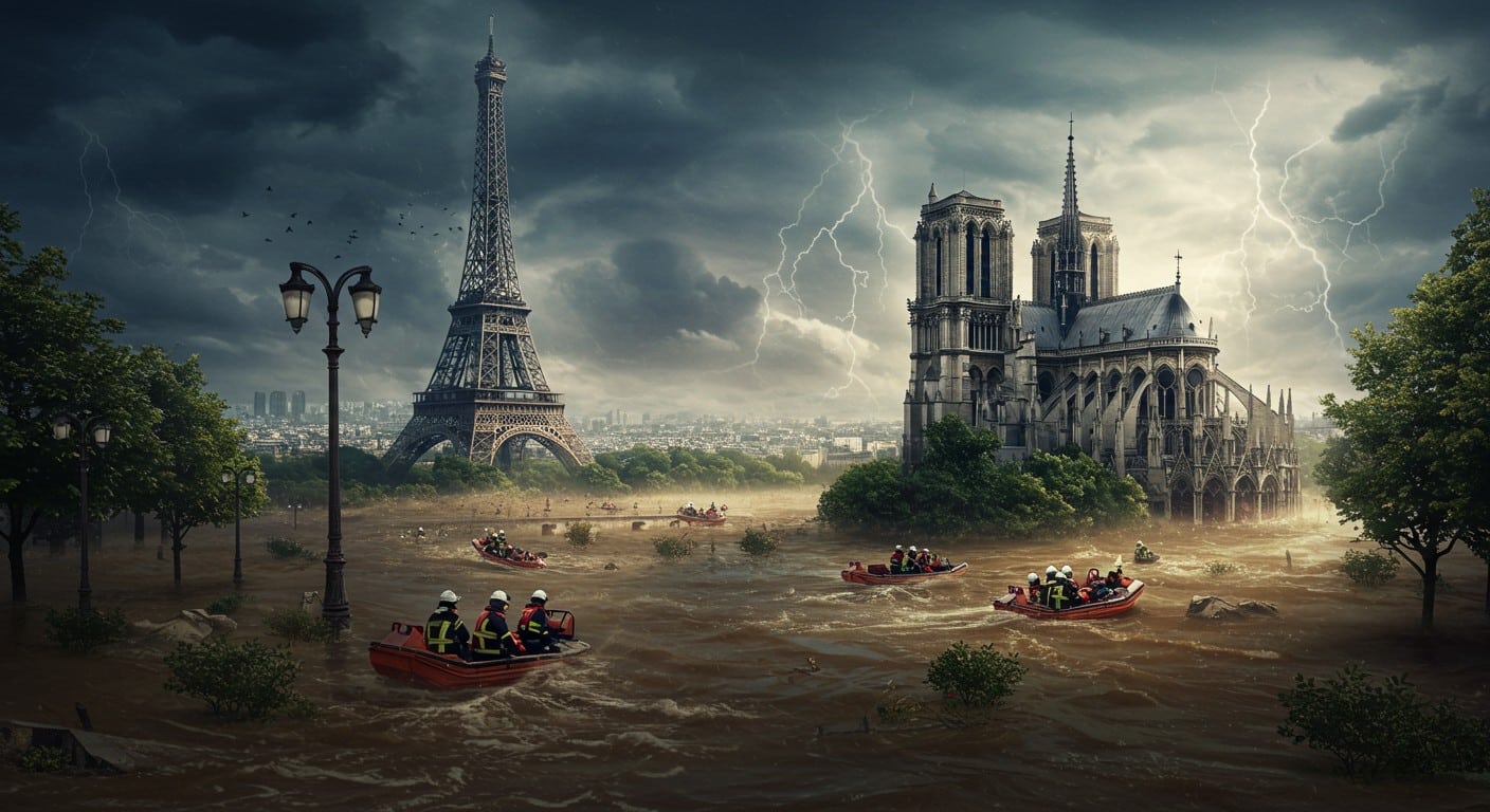 Découvrez les conséquences dramatiques d'une crue centennale de la Seine à Paris : évacuations massives, coupures d'électricité, fermetures d'écoles. Une simulation alarmante qui interroge notre préparation face aux inondations.