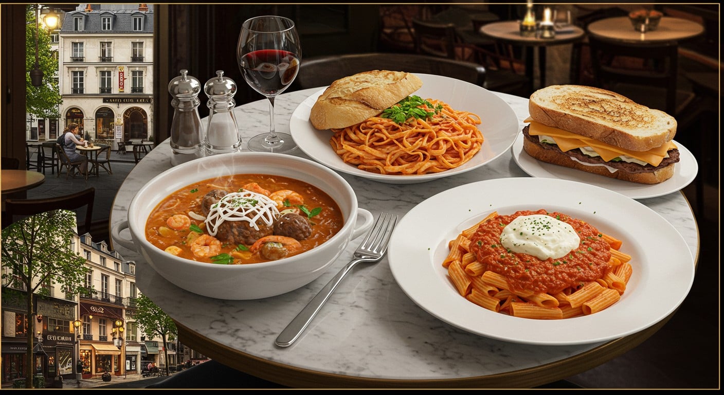 Explorez la cuisine américaine à Paris : lowcountry, red-sauce, chopped cheese. Des saveurs authentiques qui séduisent les papilles !
