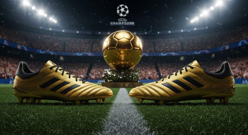 Dembélé Brille avec ses Chaussures Ballon d’Or en Ligue des Champions