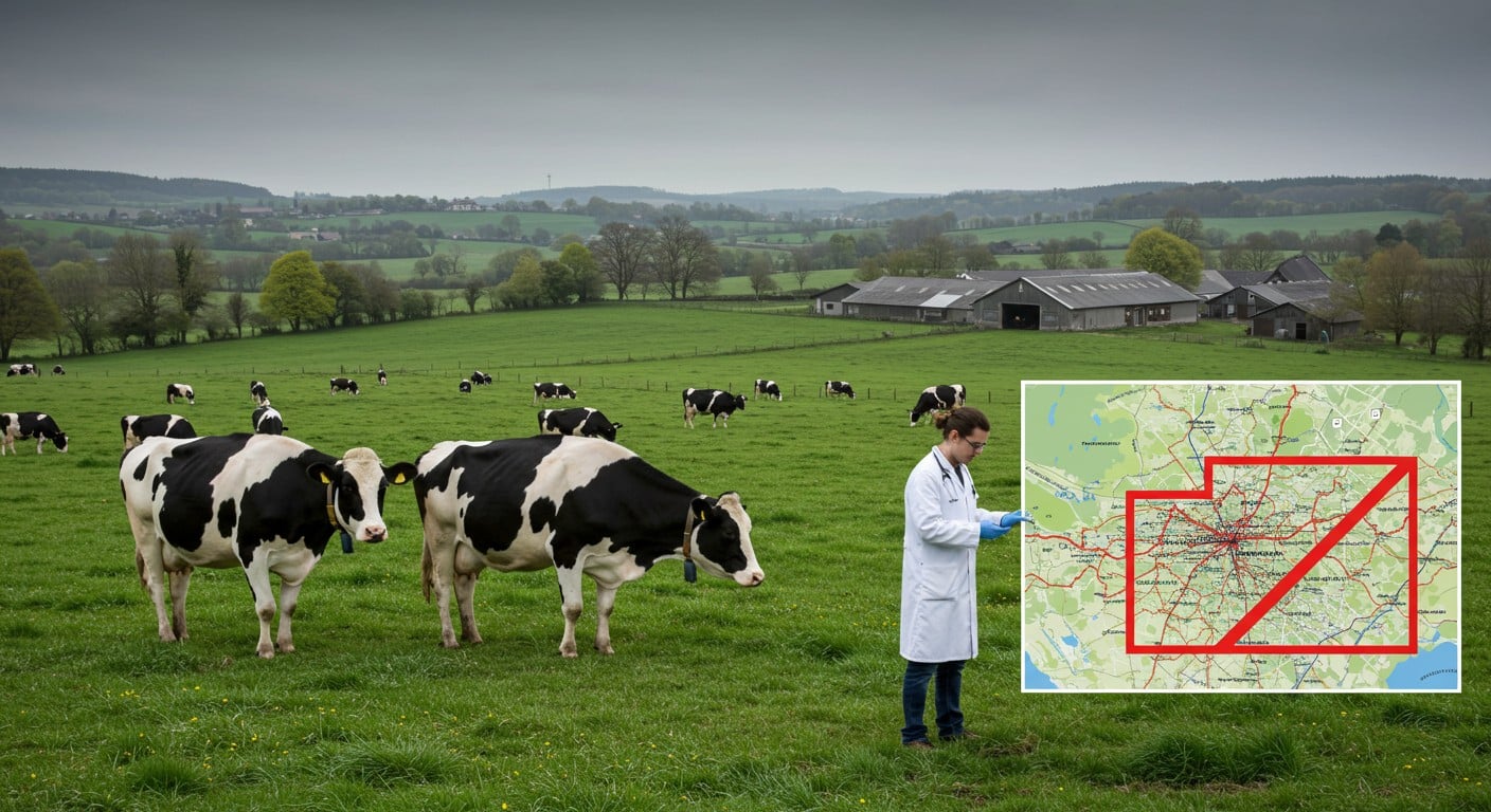 Nouveau foyer de dermatose bovine dans le Jura : zone réglementée élargie, vaccination obligatoire et abattages contestés. Découvrez les enjeux et solutions.