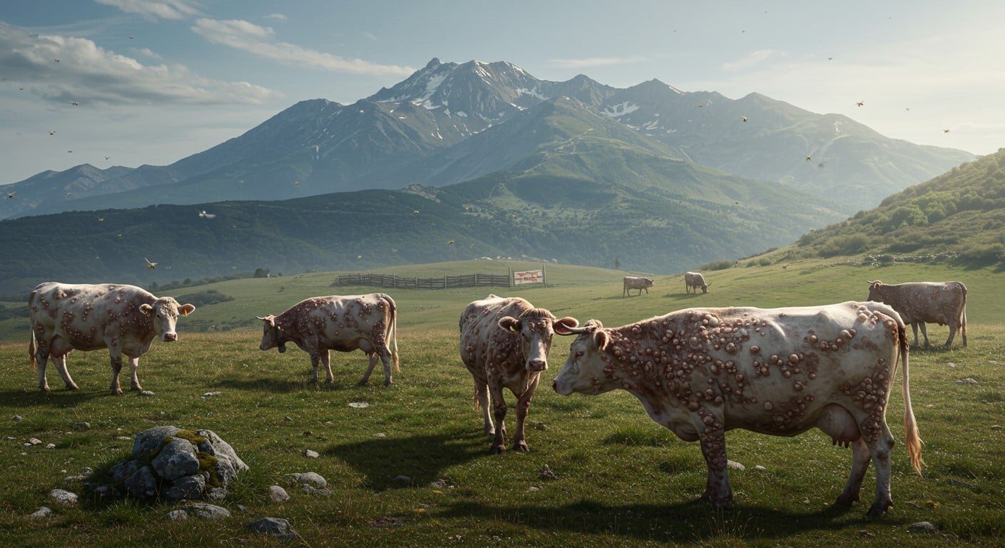 Découvrez le dernier foyer de dermatose nodulaire contagieuse (DNC) détecté au pied du Canigou. Mesures d'urgence, abattage de bêtes et impact sur les éleveurs : tout sur cette maladie bovine en expansion.