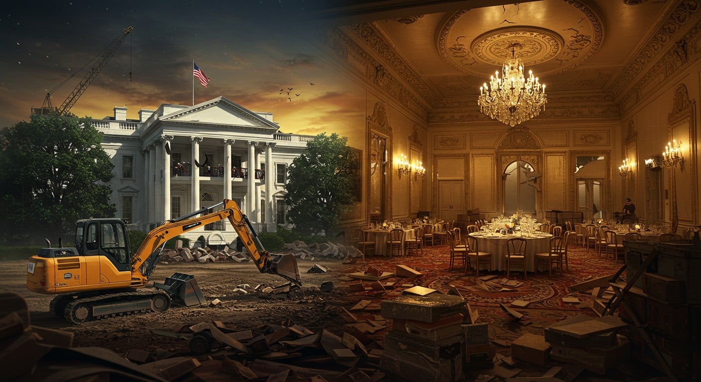 L’aile Est de la Maison Blanche, riche d’histoire, a été détruite pour une salle de bal. Découvrez pourquoi ce choix de Trump divise et ce qu’il révèle du pouvoir.