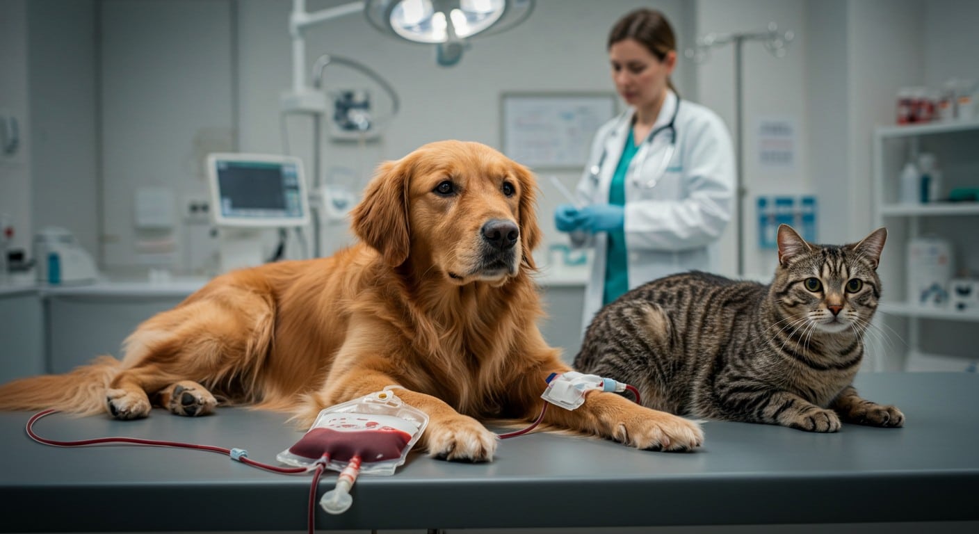 Don du Sang Animal : Chiens et Chats Sauvent des Vies