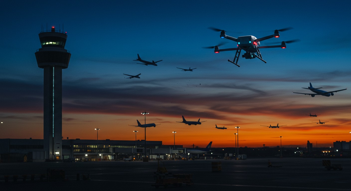 Un drone perturbe l’aéroport de Roissy, causant des retards. Le pilote, condamné à 6 mois avec sursis, ignorait-il la loi ? Découvrez les détails.
