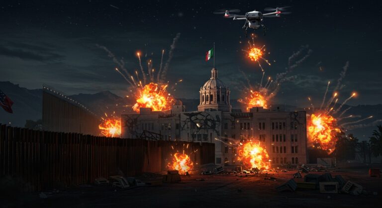 Drones Attaquent Bâtiments Judiciaires Tijuana Mexique
