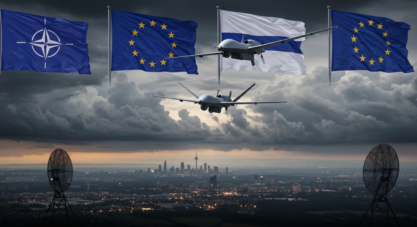 Les drones russes survolent l’Europe : menace ou bluff ? Découvrez l’analyse d’un expert militaire sur la stratégie de Poutine et l’unité européenne.