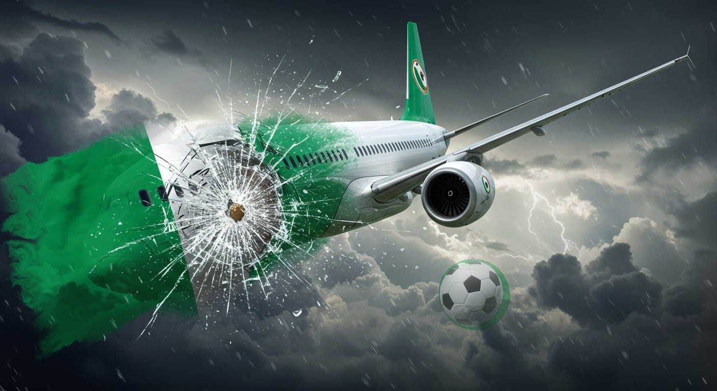 L'équipe de football du Nigeria frôle la catastrophe avec une fissure en vol. Découvrez ce drame évité et ses impacts sur la Coupe du monde 2026.