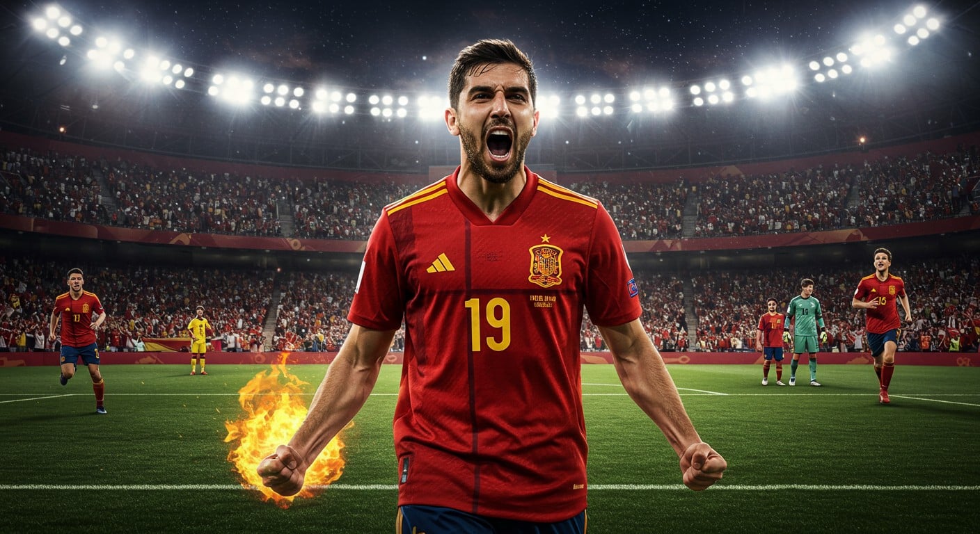 L'Espagne domine la Géorgie 2-0 en éliminatoires de la Coupe du monde 2026, malgré le retour de Kvaratskhelia. Découvrez les moments forts du match !