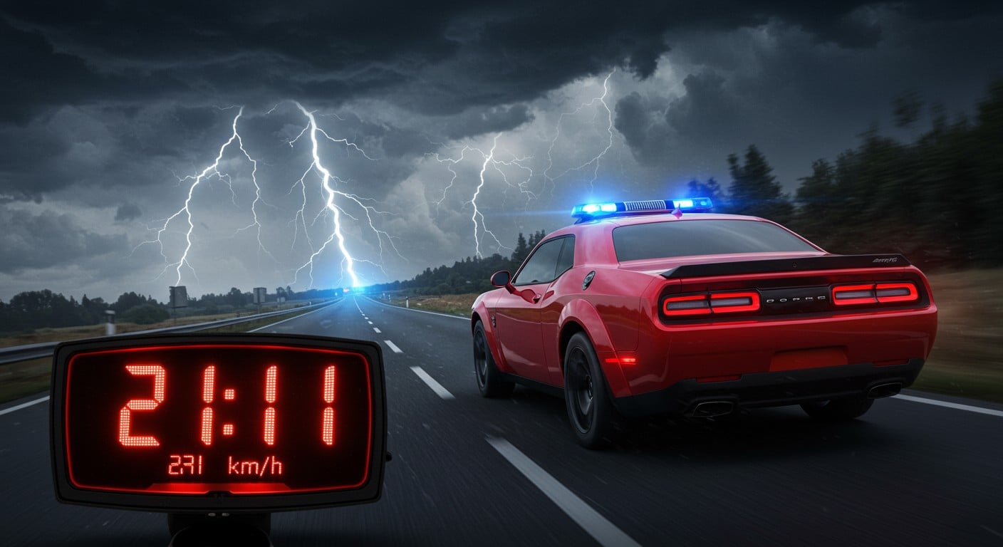 Découvrez comment un conducteur a été flashé à 211 km/h sur la N12 dans les Yvelines. Permis retiré, voiture immobilisée : les détails choc d'un excès recordAnalysant l'incident- L'article décrit un cas d'excès de vitesse extrême dans les Yvelines, où un conducteur a été flashé à 211 km/h sur la N12 près de La Queue-les-Yvelines. et ses conséquences.