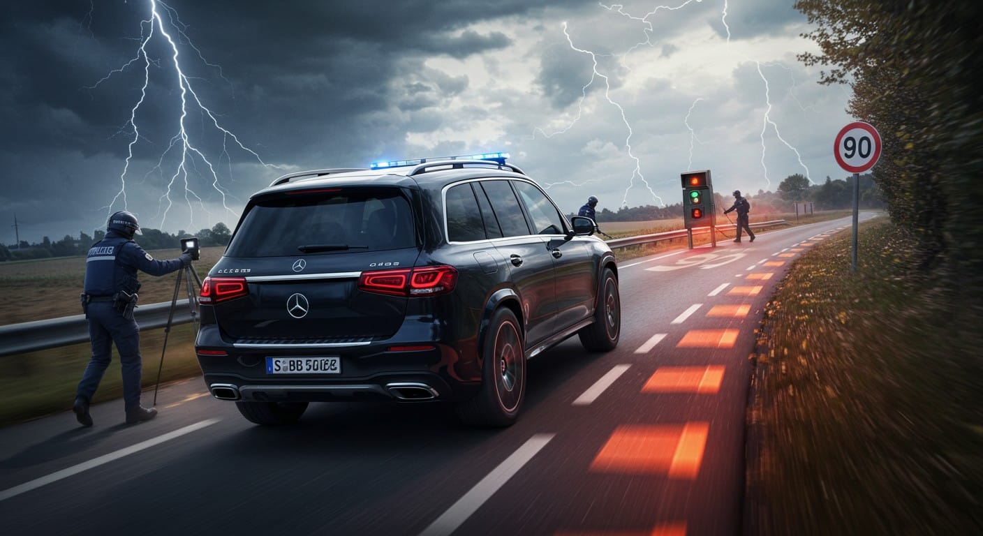 Découvrez l'interception choc d'une Mercedes à 206 km/h sur une route limitée à 90. Sanctions, records et lutte contre l'insécurité routière dans l'Oise expliqués en détail.