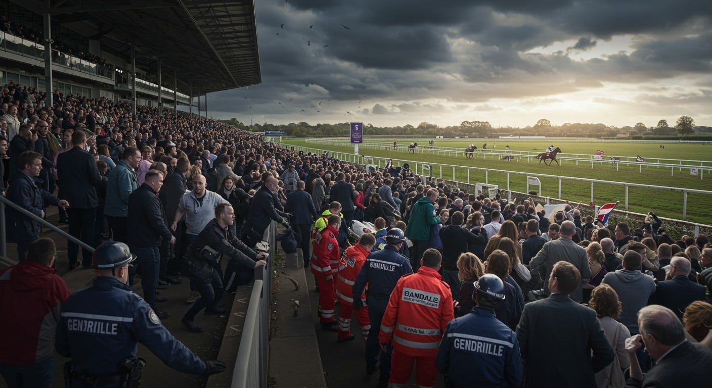 Découvrez comment un exercice géant à l'hippodrome de Chantilly a simulé une rixe et un mouvement de foule pour tester les secours. Une préparation essentielle face aux risques réels.