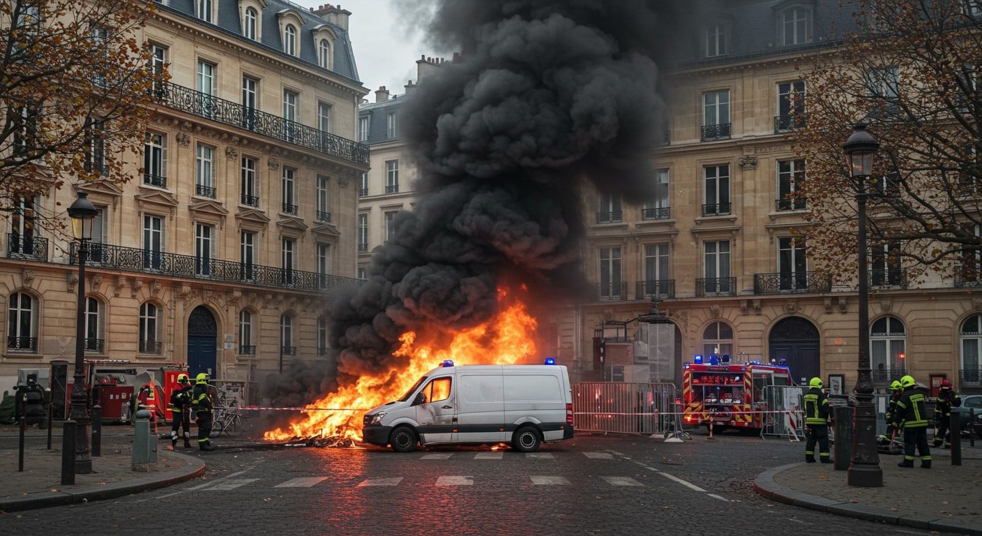 Explosions et camionnette en feu rue de Varenne à Paris, près de Matignon. Que s’est-il passé ? Enquête sur cet incident troublant.