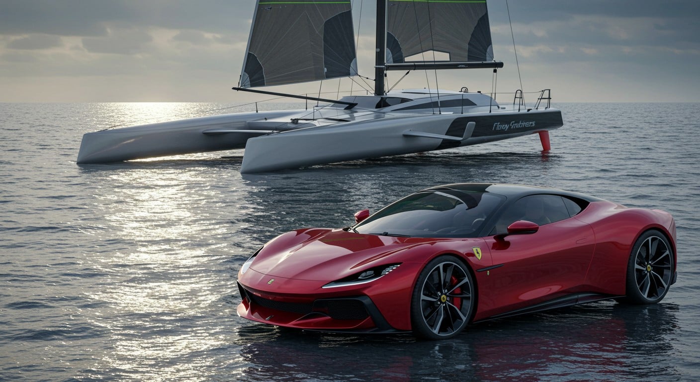 Ferrari dévoile l'Elettrica, sa première voiture électrique, et l'Hypersail, un voilier révolutionnaire. Découvrez leurs innovations !
