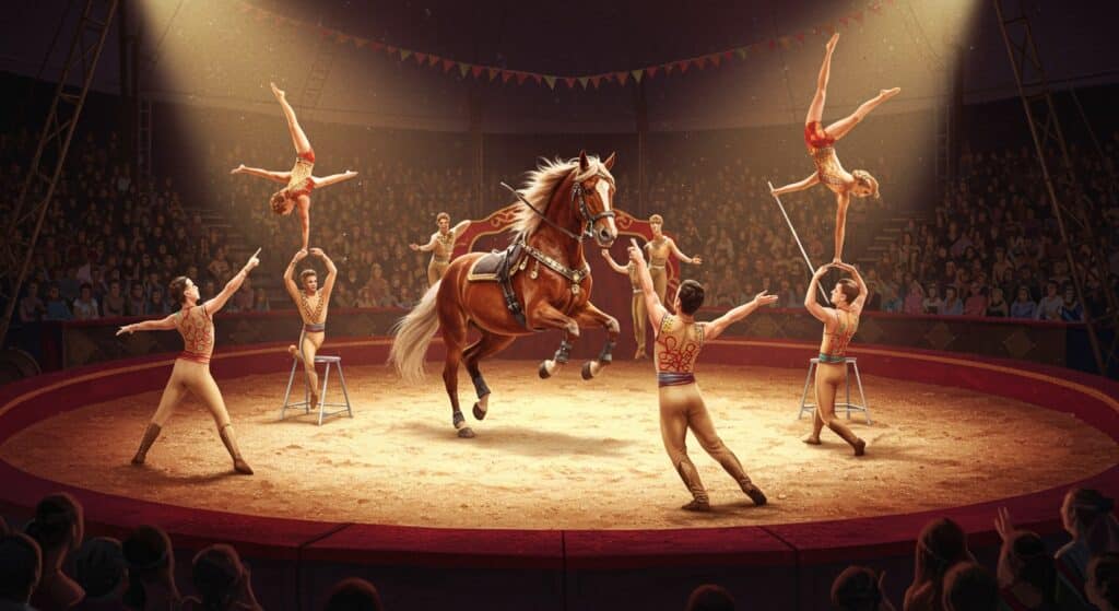 Festival de Cirque : Les Chevaux Remplacent les Animaux Sauvages