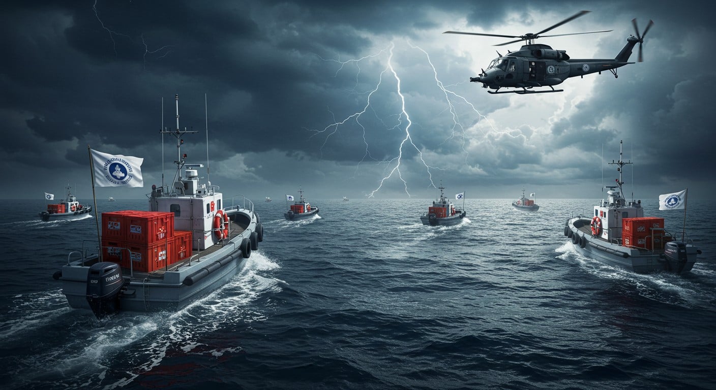 Une flottille humanitaire pour Gaza interceptée par l’armée israélienne. Que s’est-il passé ? Découvrez les détails et les enjeux de cette crise.