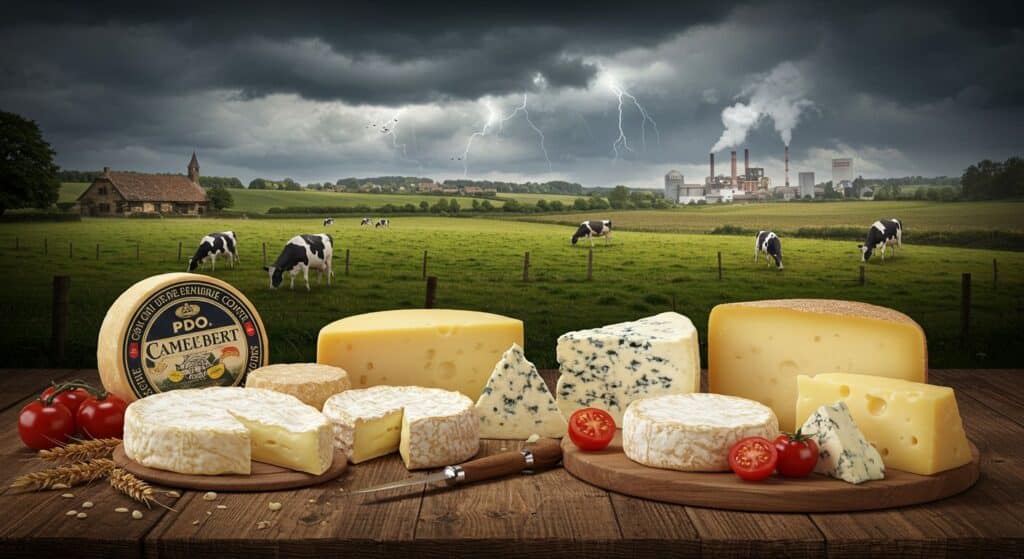 Fromages AOP : Menacés par Climat et Industriels ?