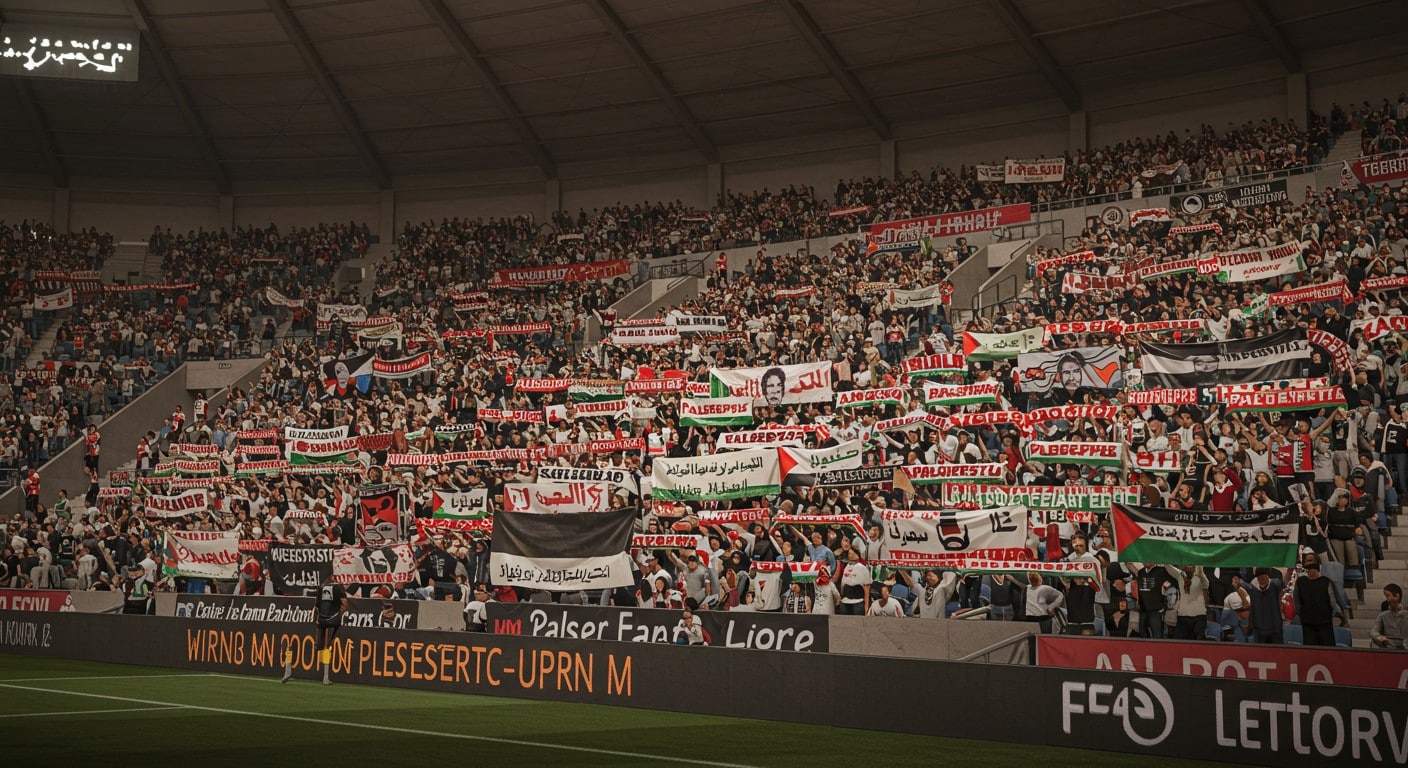 Match Galatasaray-Liverpool marqué par des banderoles pro-Palestine. Découvrez l'impact de ce message politique dans le sport. Lisez la suite !