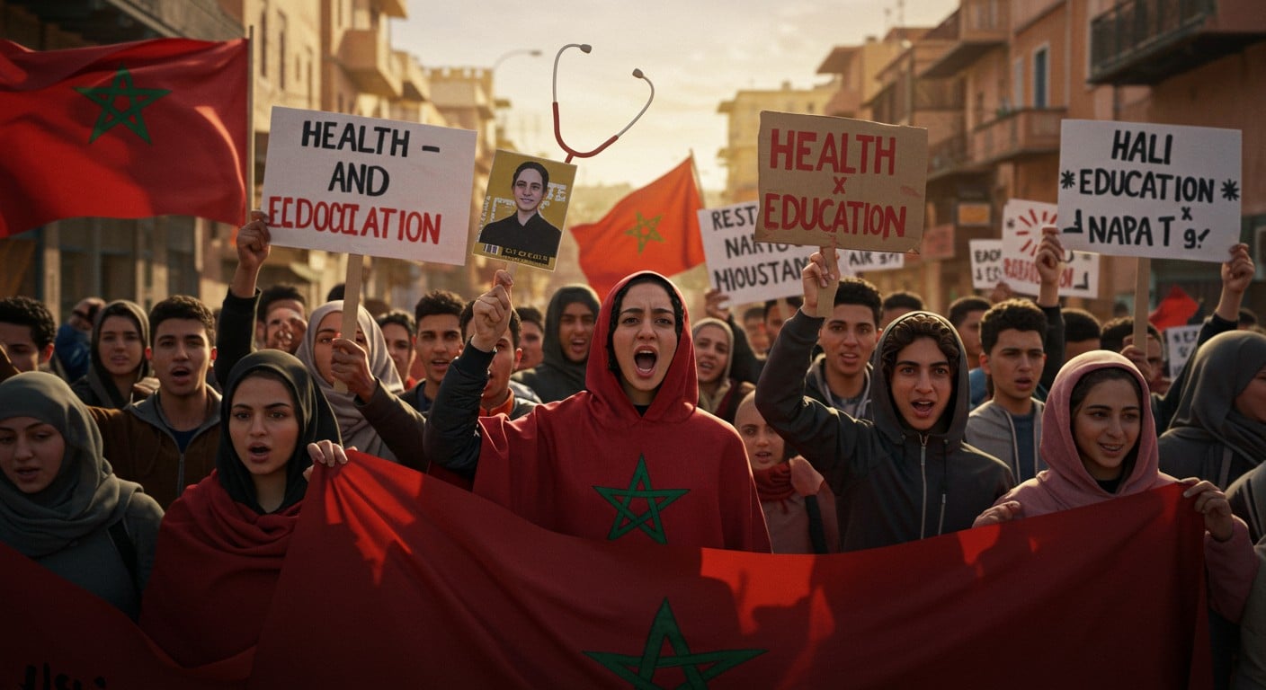 GenZ 212 mobilise des milliers au Maroc pour santé et éducation. Découvrez les manifestations, leur impact et le soutien en France. Cliquez pour lire !