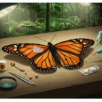 Greffe d'Aile Sauve Papillon Monarque Incroyable