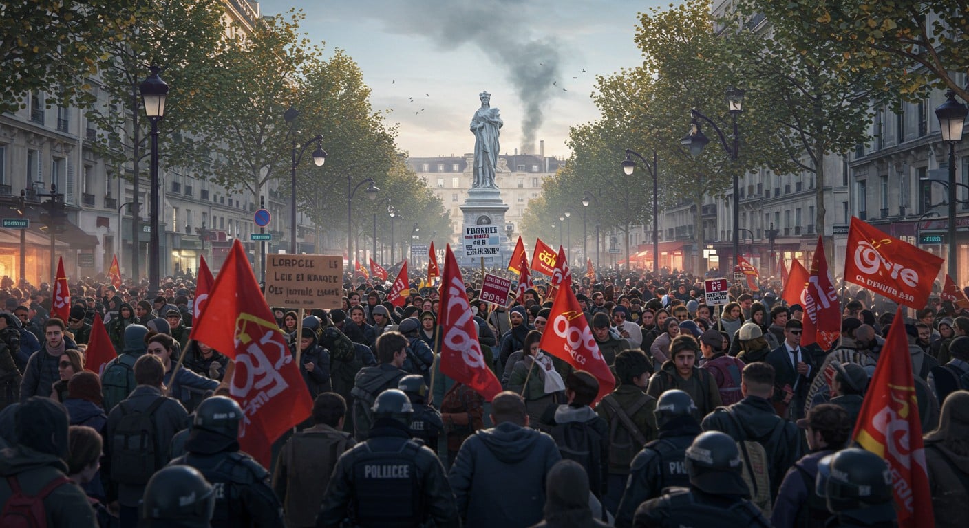 Grève du 2 octobre à Paris : 5 000 forces de l’ordre déployées pour encadrer la manifestation. Découvrez les détails du dispositif et ses enjeux !