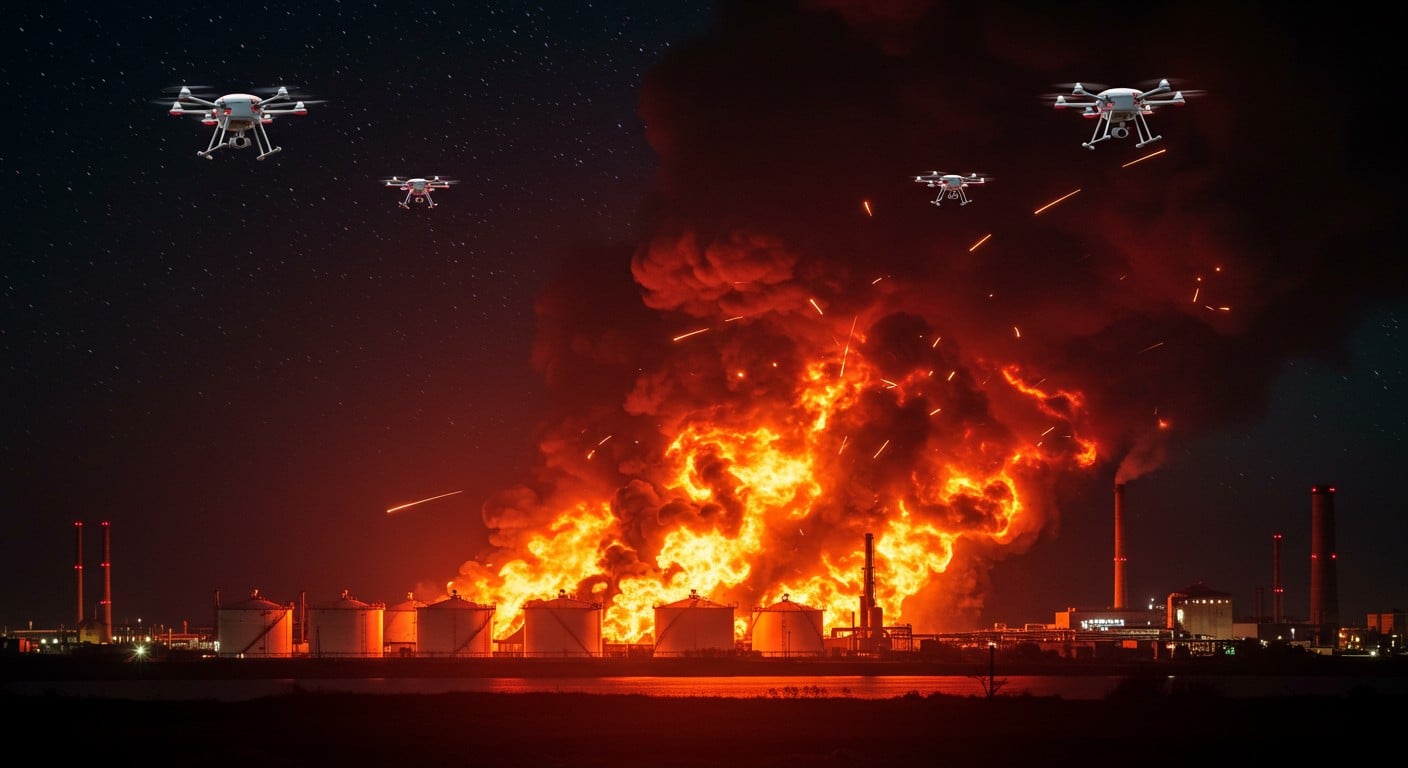 Ukraine revendique des frappes sur un dépôt pétrolier en Crimée et une usine d’explosifs à Nijni-Novgorod. Découvrez les détails de cette offensive majeure.