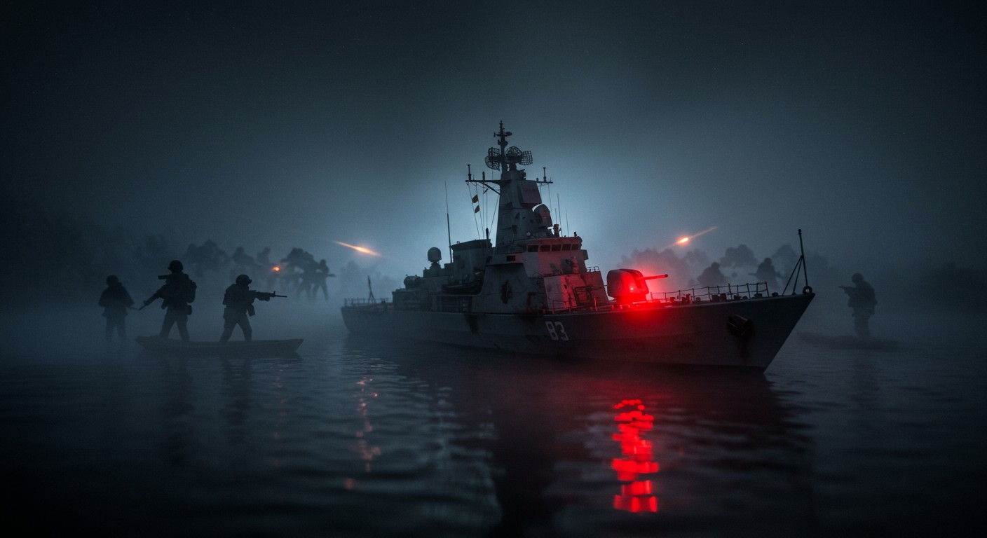 Kiev cible le navire russe Grad, porteur de missiles Kalibr, dans une frappe audacieuse. Découvrez les détails et implications de cette attaque stratégique.