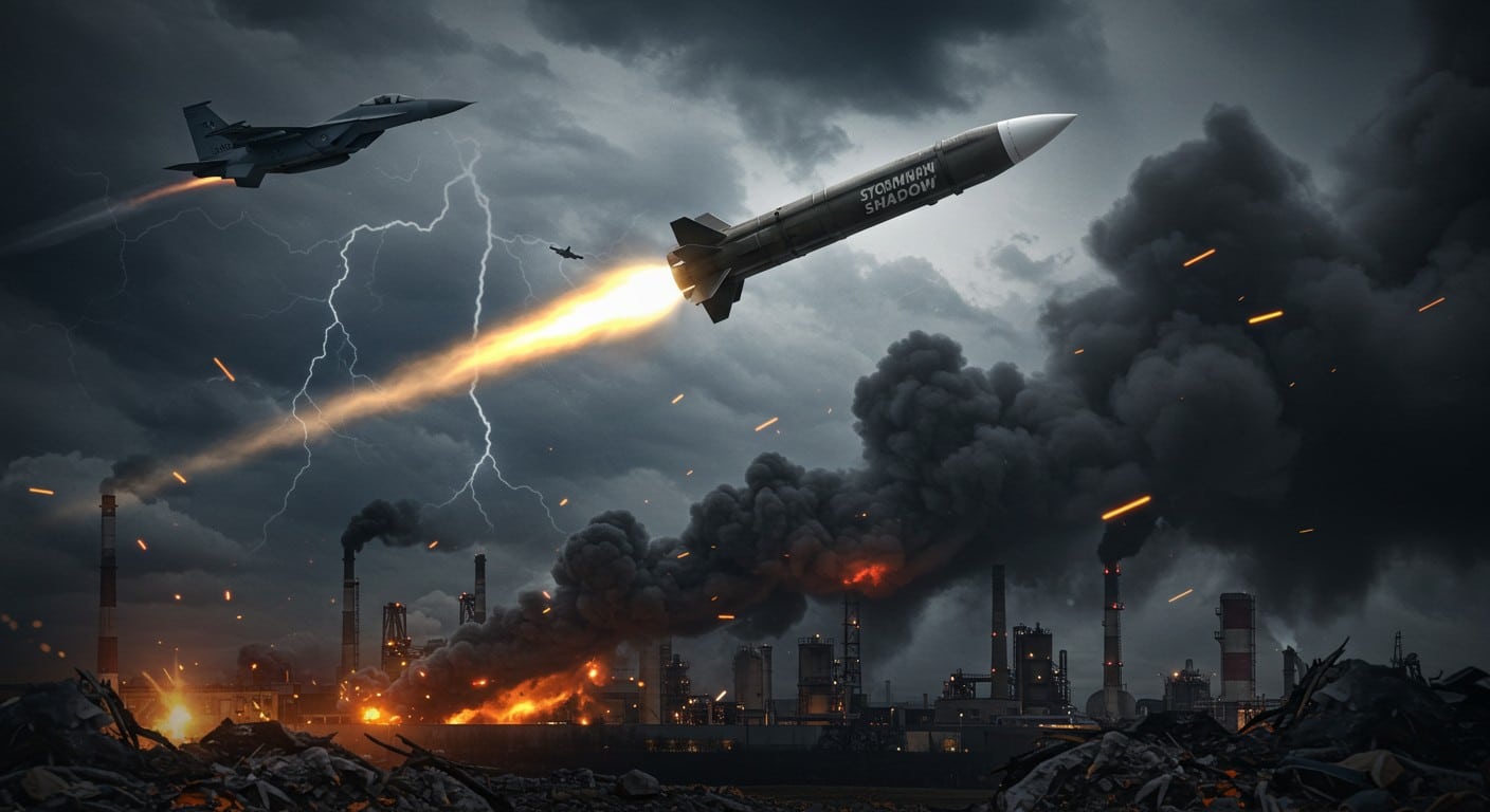 Kiev vise une usine chimique russe clé avec des missiles Storm Shadow. Découvrez l'impact stratégique de cette frappe audacieuse dans la guerre en Ukraine.