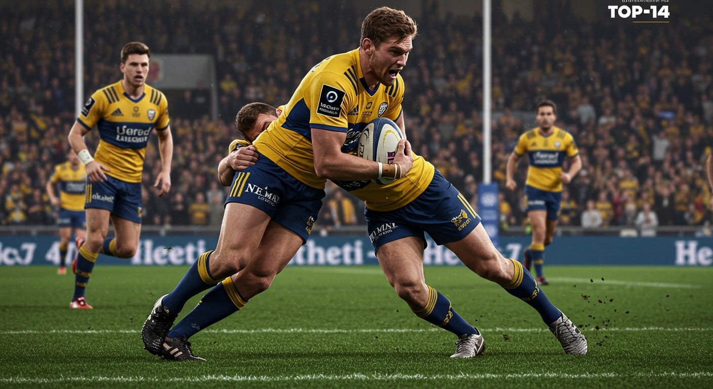 Harry Plummer, l’ouvreur néo-zélandais de Clermont, excelle en Top 14 avec son engagement physique et sa science du jeu. Découvrez son parcours !