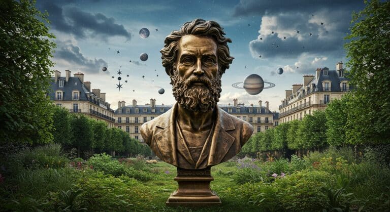 Hommage à Hubert Reeves: Buste à Paris