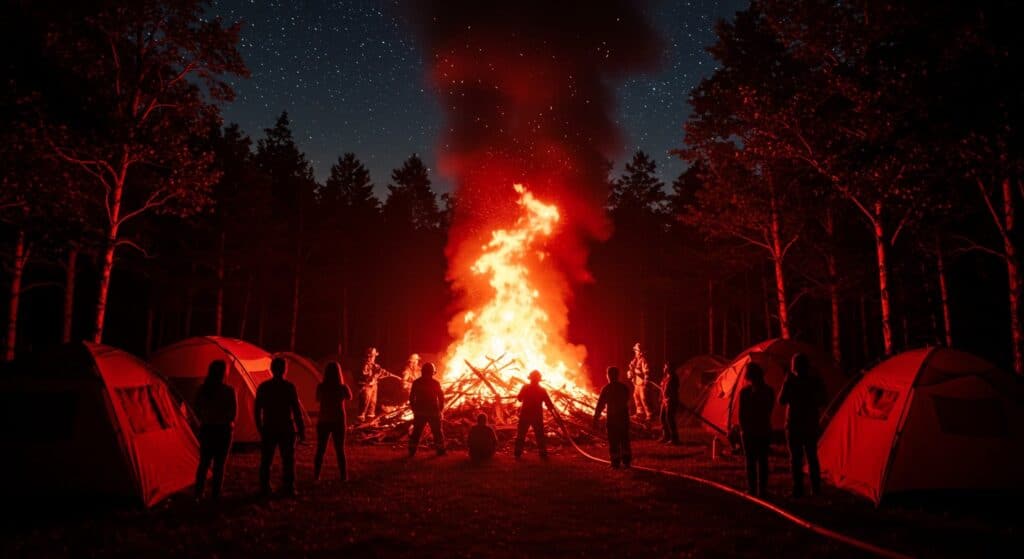 Incendie dans un Camping des Yvelines : Nuit de Panique à Médan