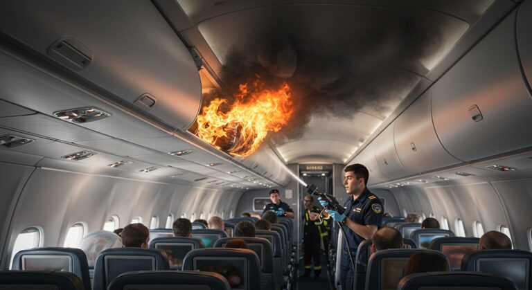 Incendie en Vol : Une Batterie Crée la Panique à Bord