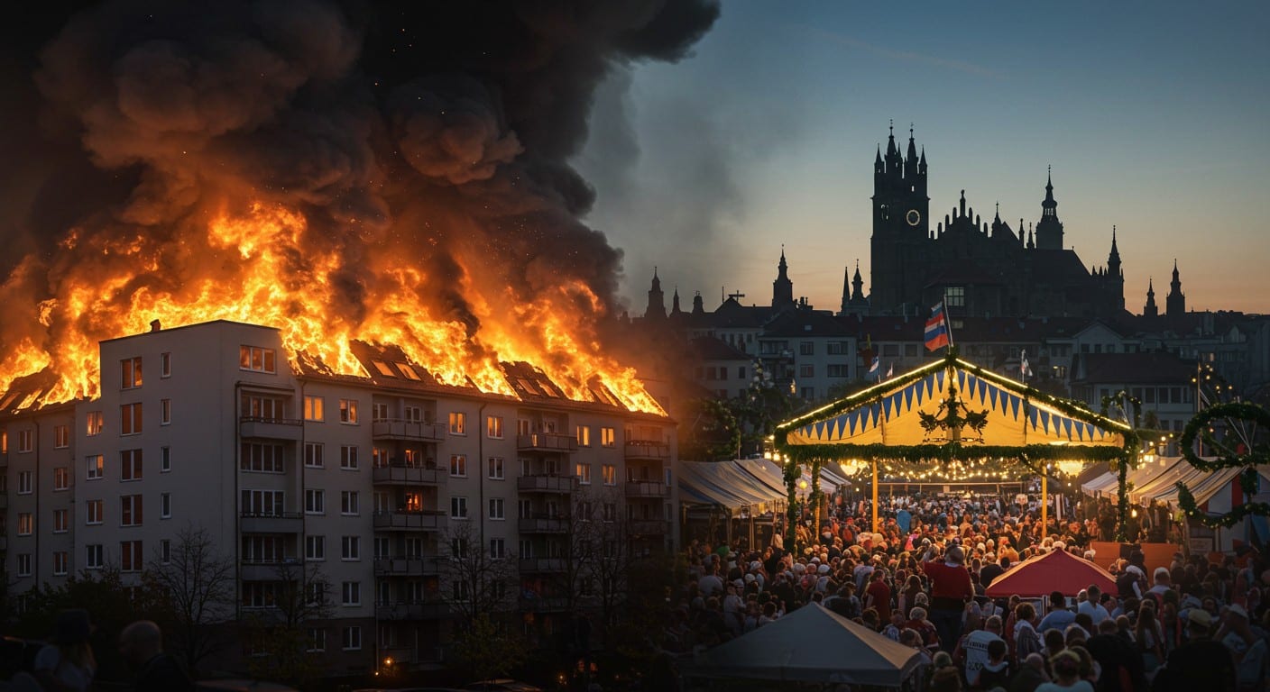 Incendie et explosion secouent Munich, Fête de la bière fermée. Que s’est-il passé ? Découvrez les détails troublants de cet événement inattendu.