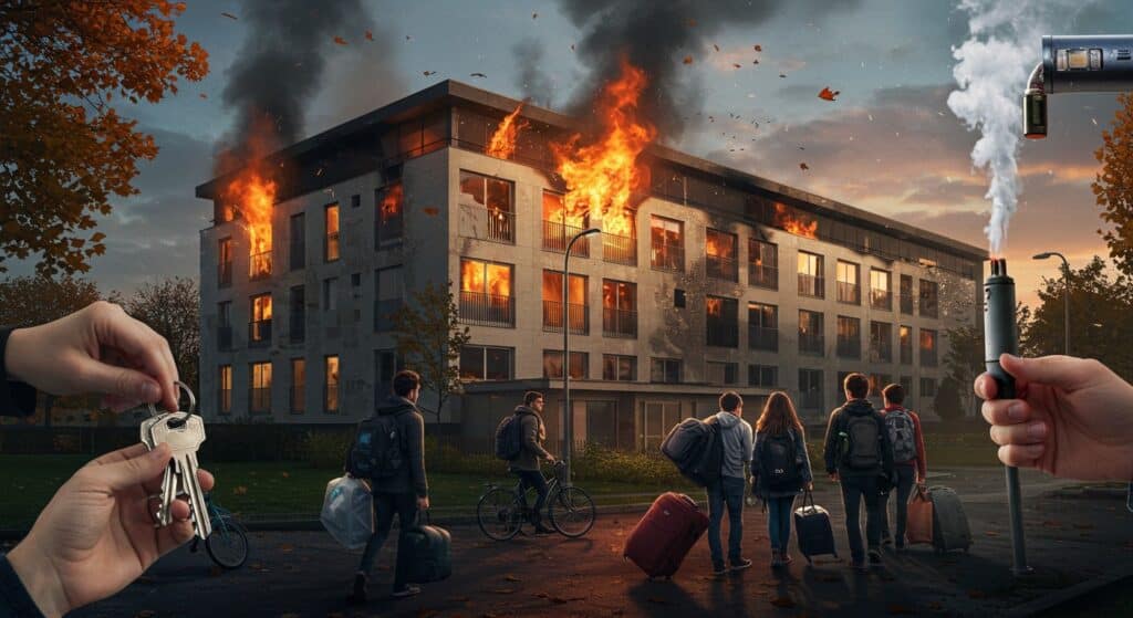 Incendie Résidence Étudiante: Relogement à Val-de-Marne