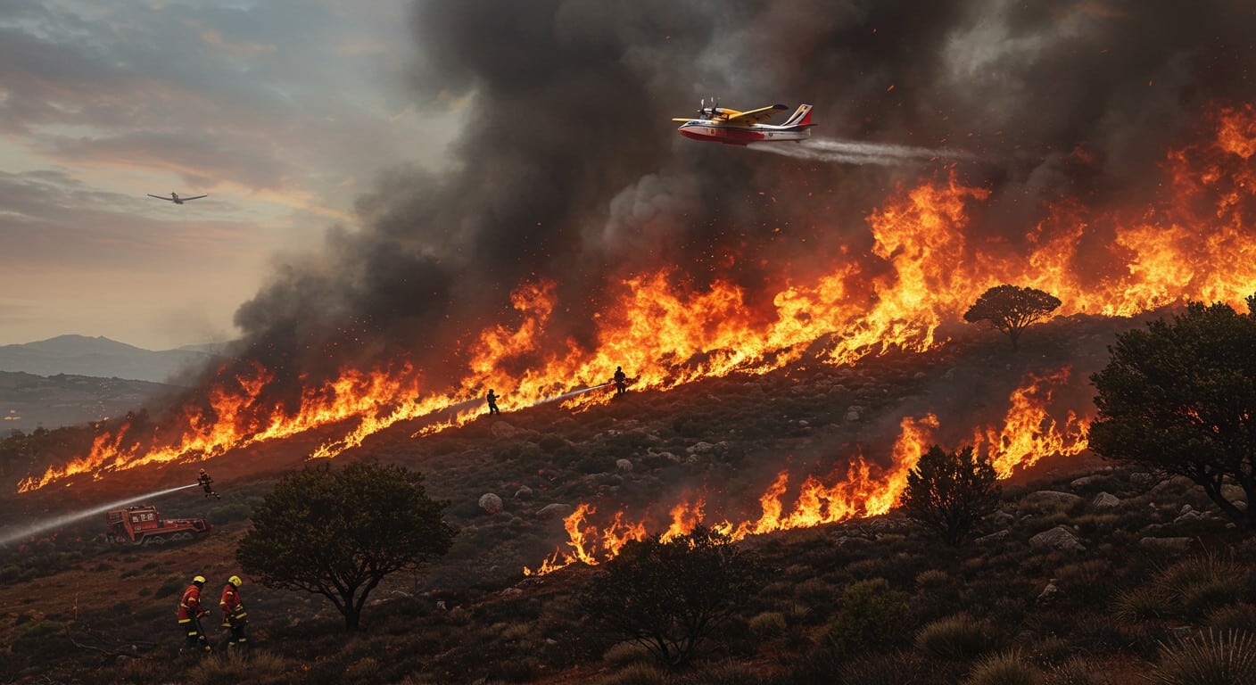 Deux incendies ravagent 175 hectares près de Saint-Florent, en Corse. Pompiers et bombardiers d’eau mobilisés. Quelles causes et conséquences ? Lisez la suite.