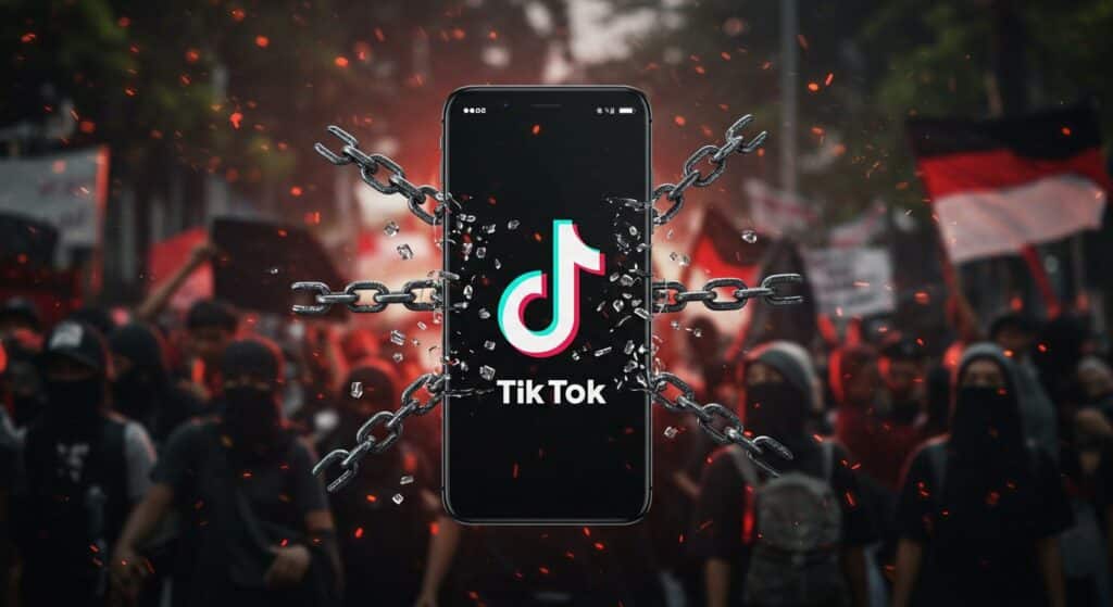 Indonésie : TikTok Suspendu pour Données Non Fournies