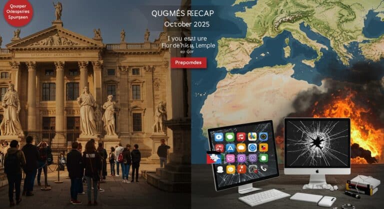Infos Midi 20 Octobre 2025 : Louvre, Gaza, Internet