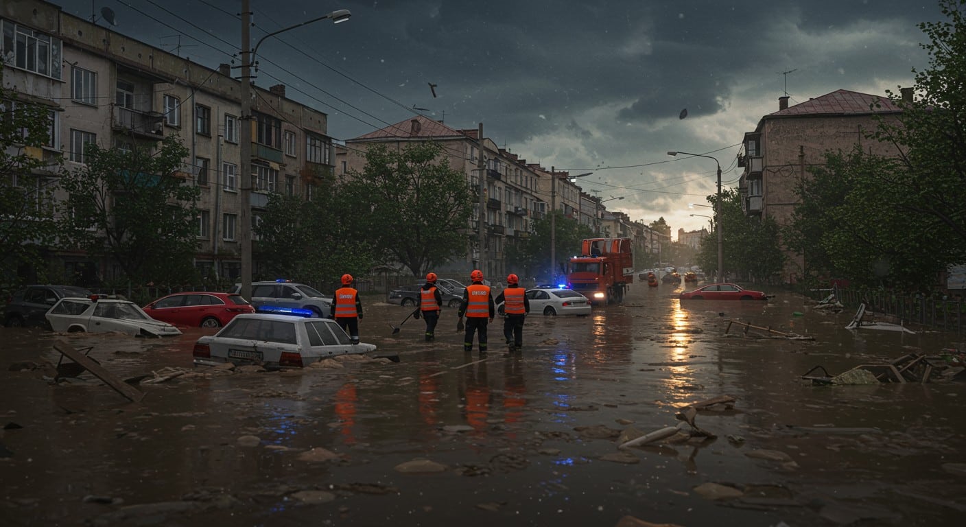 Pluies torrentielles en Ukraine : 9 morts dans le Sud. Découvrez l’impact dévastateur de ces inondations et les efforts des secours.