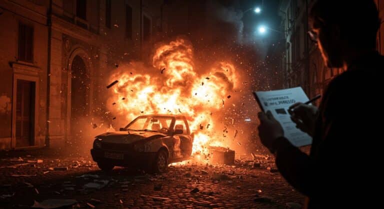 Italie : Explosion Sous Voiture de Journaliste, Enquête Ouverte