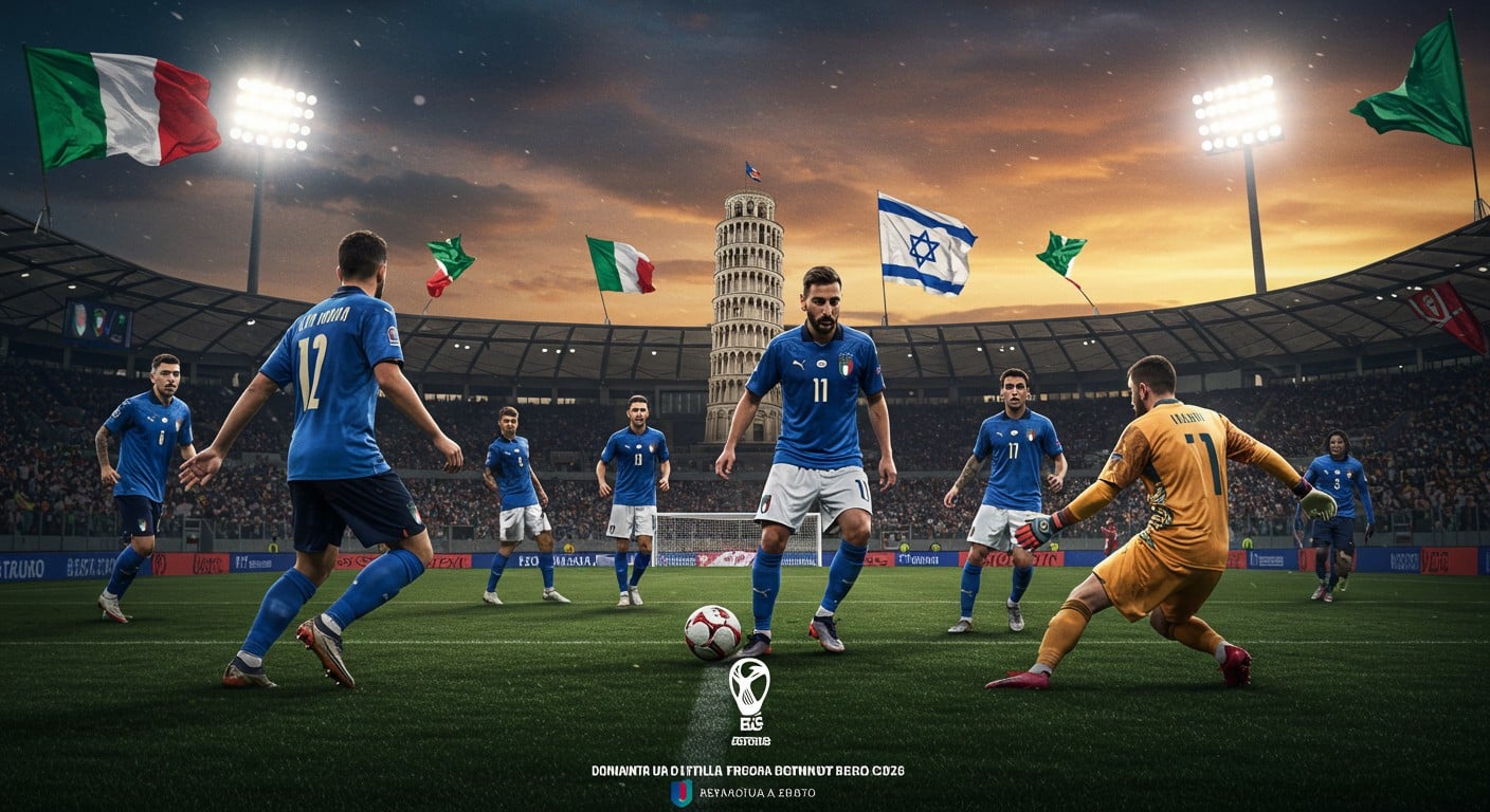 Découvrez l'heure exacte, la chaîne TV pour suivre Italie-Israël en qualifications Mondial 2026. Analyse du contexte tendu, enjeux pour la Squadra Azzurra et pronostics exclusifs pour ce choc décisif à Udine.