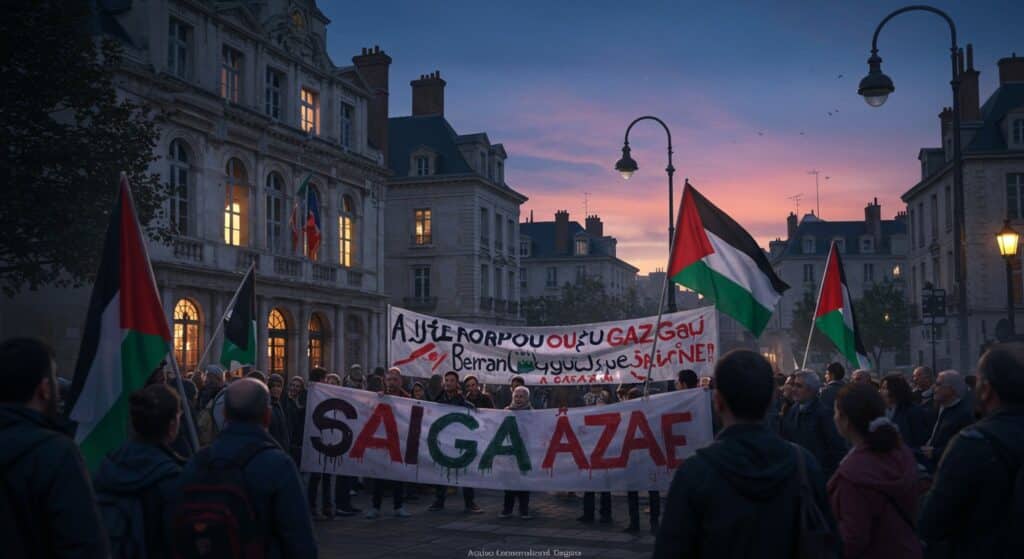 Ivry-sur-Seine : Rassemblement pour Gaza Malgré Retrait Banderoles