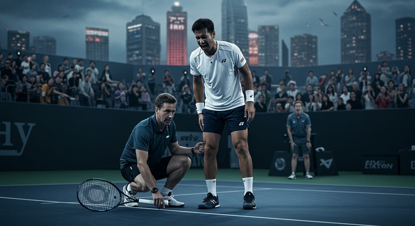 Jannik Sinner, n°2 mondial, abandonne à Shanghai à cause de crampes. Quelles conséquences pour le Rolex Paris Masters ? Découvrez notre analyse.
