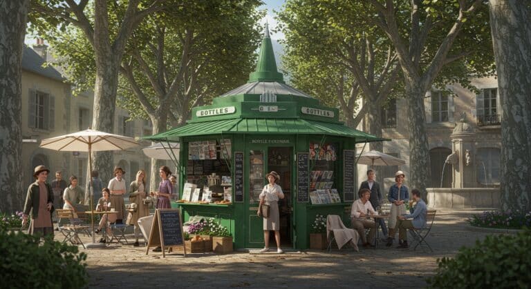 Kiosque Parisien Réinventé en Café à Billom