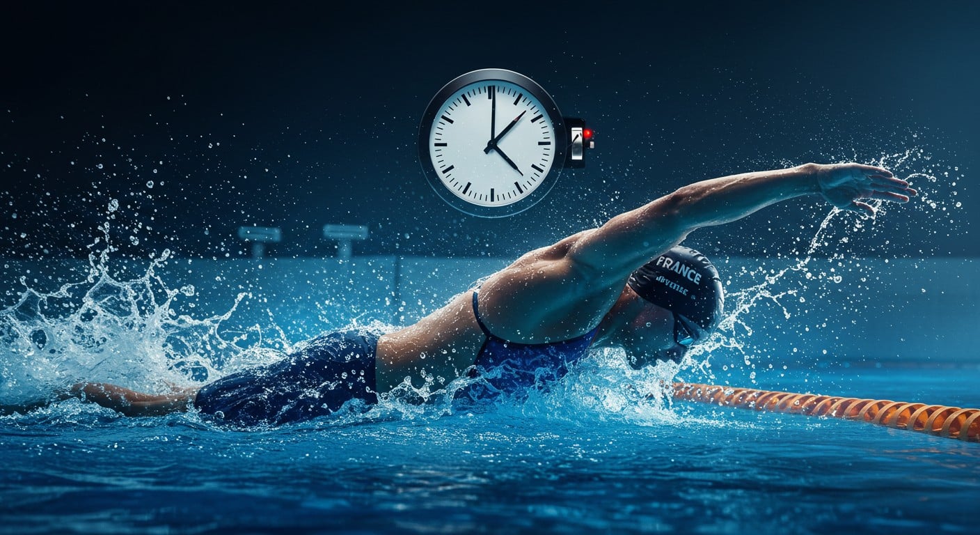 Léon Marchand, star française, déçoit à Carmel sans victoire en Coupe du monde. Découvrez son retour, ses records et ses ambitions pour 2026 !