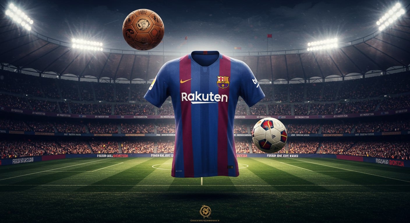 Découvrez l’histoire du maillot blaugrana : ses origines, ses rayures iconiques et son absence de sponsor pendant un siècle. Un symbole unique !