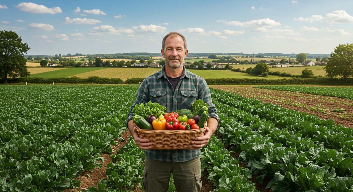 Découvrez Ludovic, maraîcher bio près de Beauvais, qui fournit des Amap en Île-de-France. Un modèle durable face à la crise agricole.