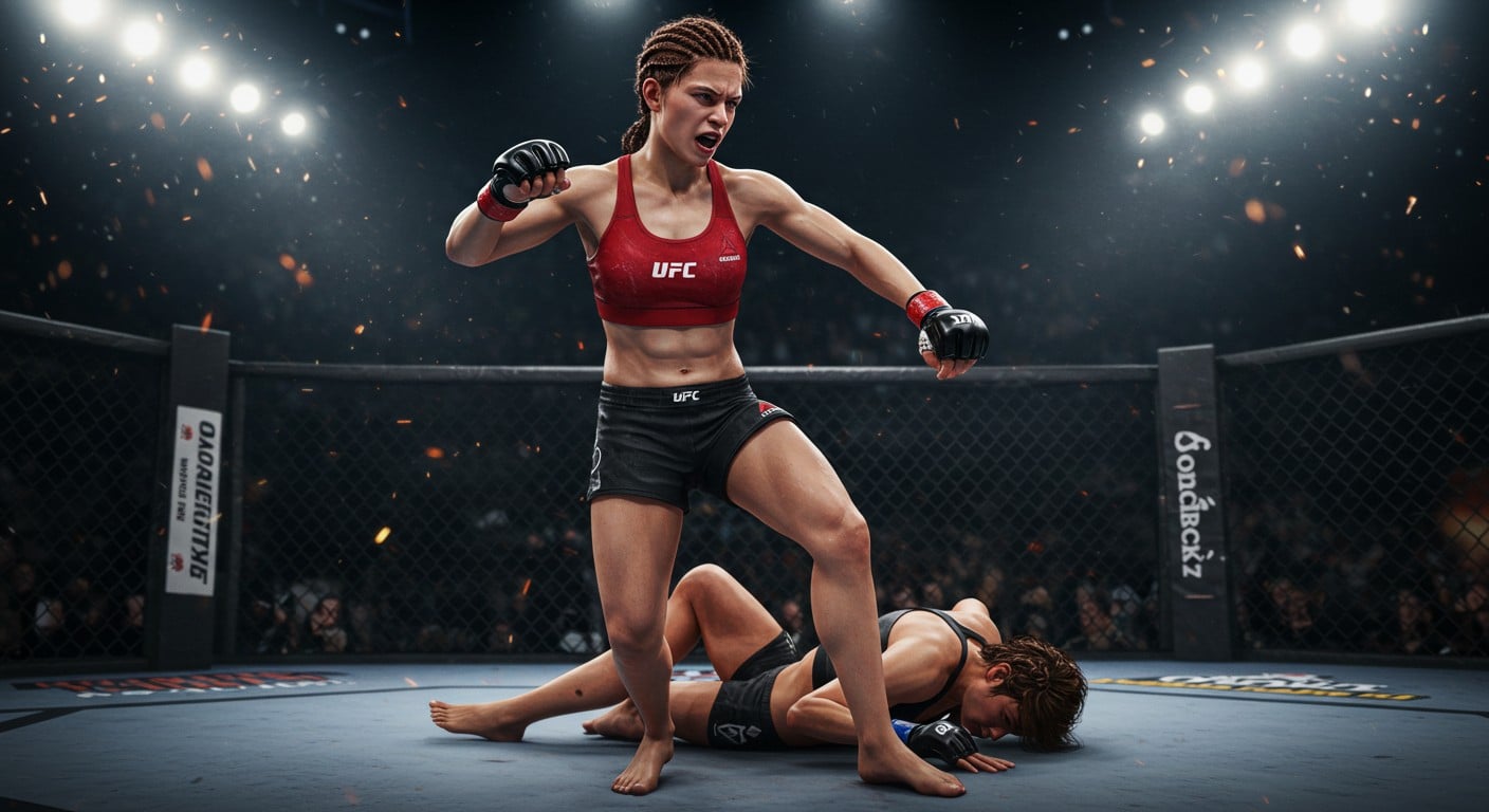Manon Fiorot triomphe par KO en 74 secondes à l’UFC Vancouver. Découvrez son retour fulgurant et ses ambitions dans les poids mouches.