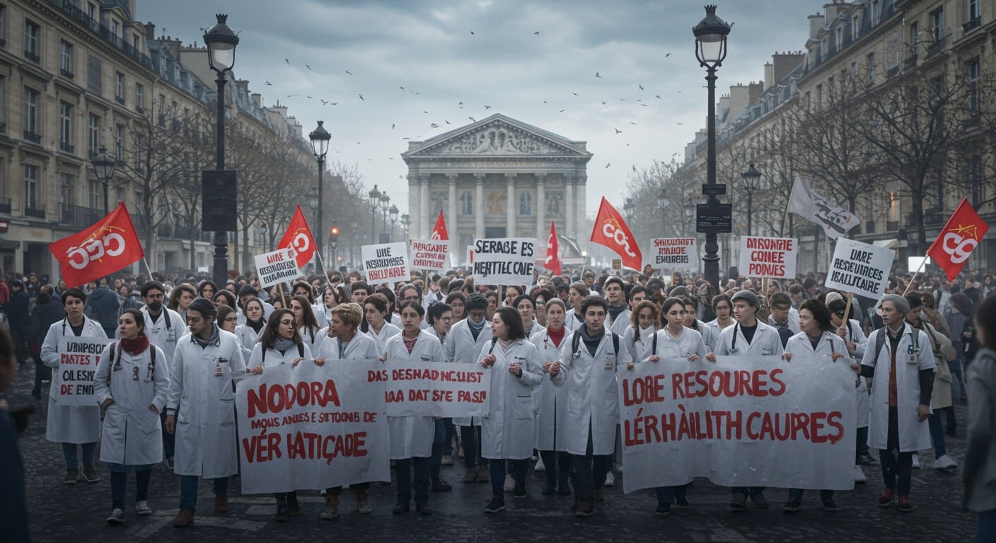 Un millier de soignants manifestent à Paris pour plus de moyens face aux coupes budgétaires. Découvrez leurs revendications et l’avenir de la santé publique.